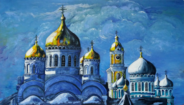 제목이 "Купола"인 미술작품 Vyacheslav Ig로, 원작, 기름 나무 들것 프레임에 장착됨