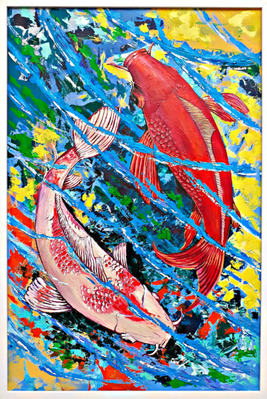 Painting titled "ART-FISHки" by Vyacheslav Ig, Original Artwork, Oil
