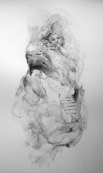 Dibujo titulada "The tenderness" por Inna Komarova, Obra de arte original, Otro