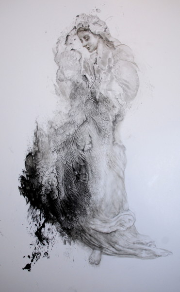 Drawing titled "Psyche" by Inna Komarova, Original Artwork