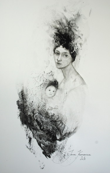 「Katharina」というタイトルの描画 Inna Komarovaによって, オリジナルのアートワーク, その他