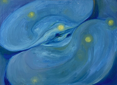 Peinture intitulée "Under her wings" par Ikori Song, Œuvre d'art originale, Pigments