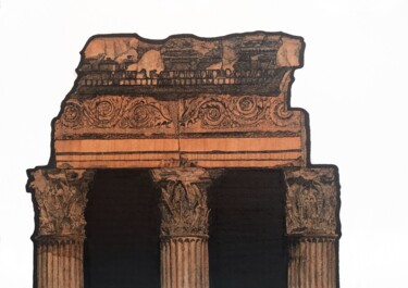 Dibujo titulada "The forum in Rome" por Ikrambek Muratbaev, Obra de arte original, Pigmentos