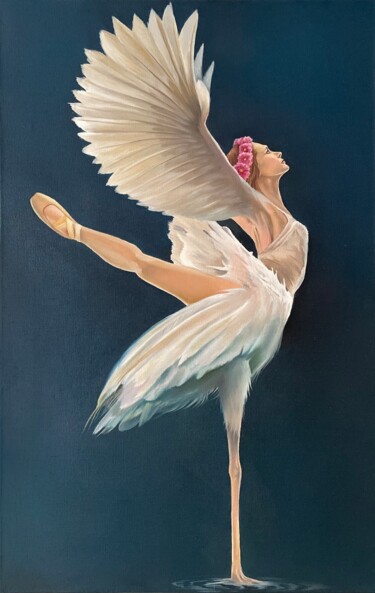 Ζωγραφική με τίτλο "Freedom fly" από Ильдар Бикбов, Αυθεντικά έργα τέχνης, Λάδι