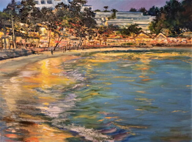 Pittura intitolato "Kata beach evening" da Ilgiz Murtazin, Opera d'arte originale, Olio