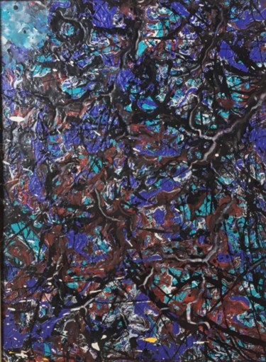 Jackson Pollock Drawing titled "Jackson Pollock" by Ganapollock, Original Art, Acrylic