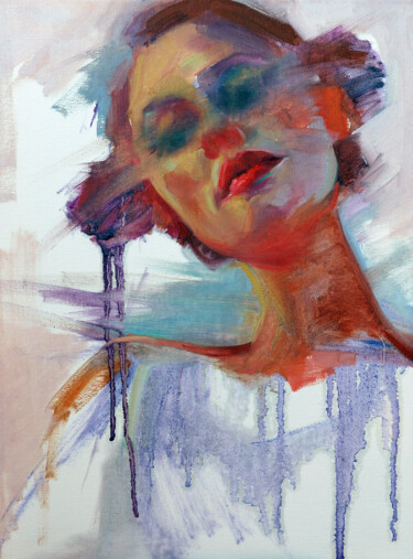 Картина под названием "Irene 5" - Ilaria La Preziosa, Подлинное произведение искусства, Масло
