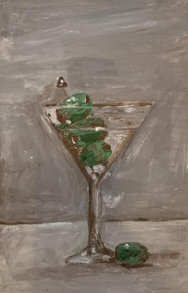 Malerei mit dem Titel "Martini Dry" von Ilaria Sartini, Original-Kunstwerk, Acryl
