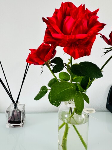 Фотография под названием "Roses" - Lipstick, Подлинное произведение искусства, Цифровая фотография