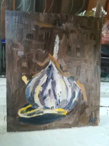 Картина под названием "Чеснок (Garlic )" - Ildan Rahmatullin, Подлинное произведение искусства, Масло