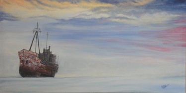 Painting titled "Marine" by Ileana Ramos, Original Artwork
