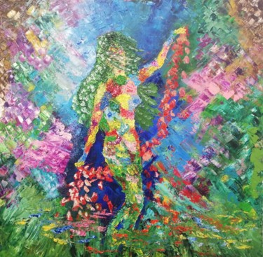Картина под названием "весна" - Ilgar Mustafayev, Подлинное произведение искусства, Масло