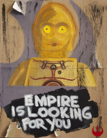 Pintura titulada "Star Wars - il chia…" por Ilguada, Obra de arte original, Acrílico