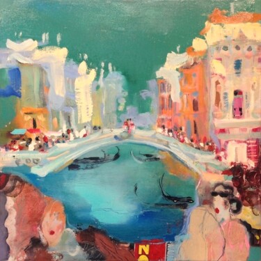 Painting titled "Venice, Cannaregio" by Ilgvars Zalans, Original Artwork, Oil