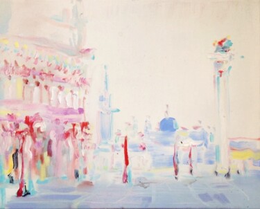 Painting titled "Piazza San Marco" by Ilgvars Zalans, Original Artwork, Oil