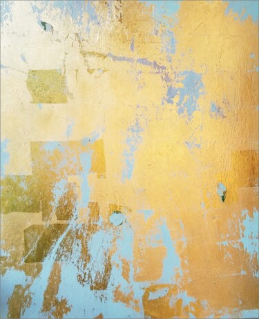Malerei mit dem Titel "GOLD LXXXI" von Ilgvars Zalans, Original-Kunstwerk, Acryl