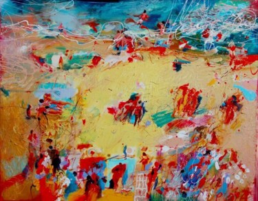 Painting titled "beach" by Ilgvars Zalans, Original Artwork
