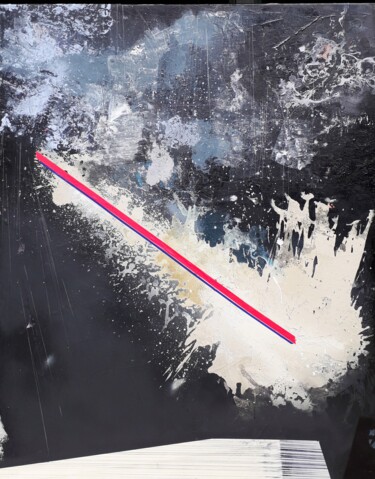 Peinture intitulée "Perseid rain" par Ilgvars Zalans, Œuvre d'art originale, Huile