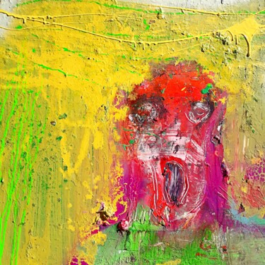 Painting titled "scream 15/22" by Ilgvars Zalans, Original Artwork, Acrylic