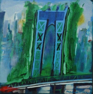 Painting titled "manhattan" by Ilgvars Zalans, Original Artwork