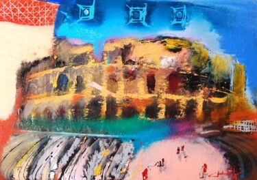 Painting titled "coloseum" by Ilgvars Zalans, Original Artwork, Oil