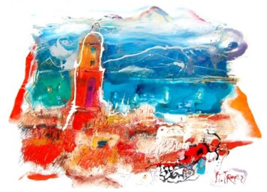 "St. Tropez" başlıklı Tablo Ilgvars Zalans tarafından, Orijinal sanat, Petrol