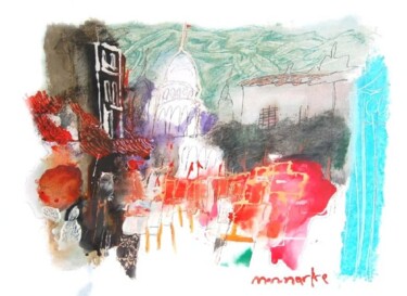 Painting titled "monmartre.paris" by Ilgvars Zalans, Original Artwork