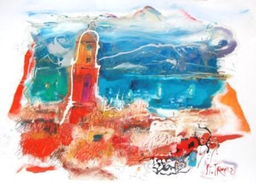 Painting titled "St Tropez, France" by Ilgvars Zalans, Original Artwork