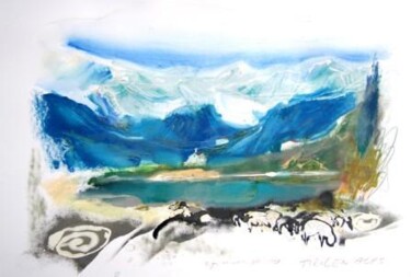 绘画 标题为“Tyrolean Alps” 由Ilgvars Zalans, 原创艺术品