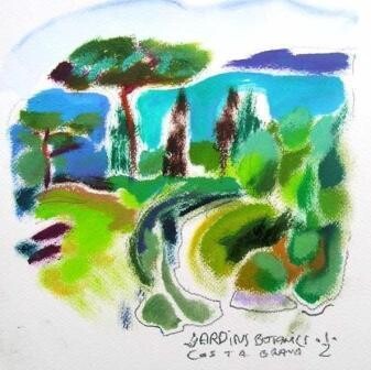 "Jardin Botanics" başlıklı Tablo Ilgvars Zalans tarafından, Orijinal sanat, Petrol
