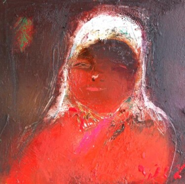 Painting titled "ukrainian girl" by Ilgvars Zalans, Original Artwork, Oil