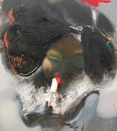Pintura titulada "ice" por Ilgvars Zalans, Obra de arte original, Oleo