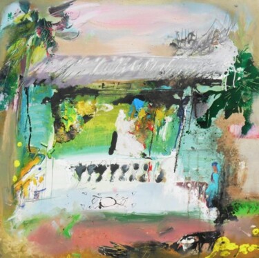 Peinture intitulée "House at Pekan" par Ilgvars Zalans, Œuvre d'art originale, Huile