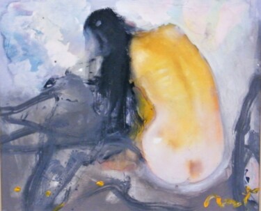 Painting titled "nude024" by Ilgvars Zalans, Original Artwork, Oil