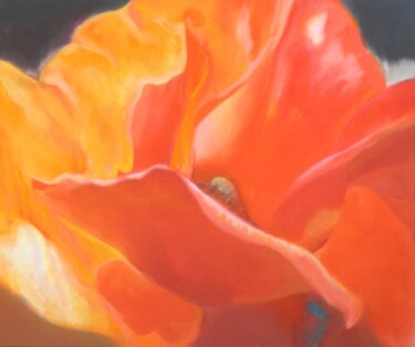 Painting titled "poppies006" by Ilgvars Zalans, Original Artwork, Oil