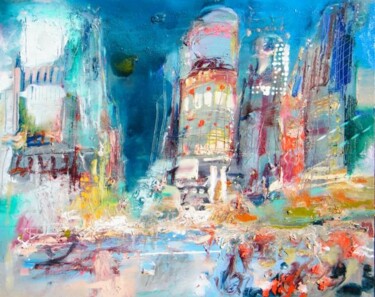 Painting titled "ginza" by Ilgvars Zalans, Original Artwork, Oil