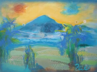 Peinture intitulée "twilight ,javanese…" par Ilgvars Zalans, Œuvre d'art originale, Huile