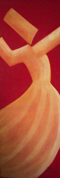 Painting titled "Soufi mon amour 1" by Julia, Original Artwork, Oil