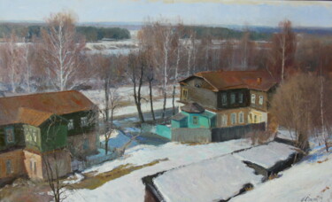 Картина под названием ""Город Ковров"" - Илья Богатов, Подлинное произведение искусства, Масло