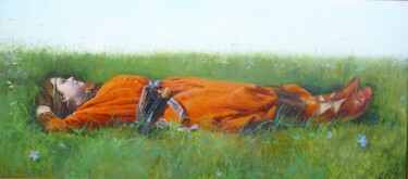 Картина под названием ""Степь"" - Илья Богатов, Подлинное произведение искусства, Масло