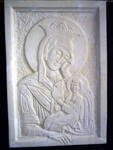 Sculpture titled "Madonna and child" by Andreevi, Original Artwork