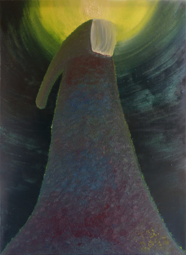 Картина под названием "The Monk, Series 13" - Ilia Torbin, Подлинное произведение искусства, Масло