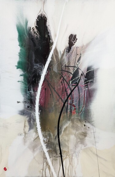 Schilderij getiteld "The Unseen Dialogue" door Iliad Sabchi, Origineel Kunstwerk, Acryl