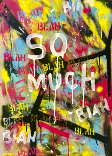 Painting titled "Blah blah blah" by Ilia Kalpazhiu, Original Artwork, Acrylic