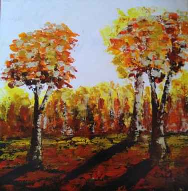 Peinture intitulée "Autumn.jpg" par Iliana Ovtcharova, Œuvre d'art originale, Acrylique