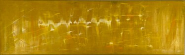 Schilderij getiteld "Goldene Sonne 7" door Ilir Osmani (Art Brovina), Origineel Kunstwerk, Acryl