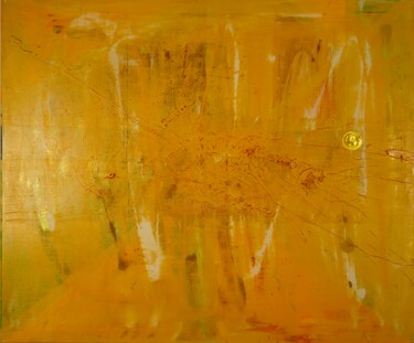 Malarstwo zatytułowany „Goldene Sonne 16” autorstwa Ilir Osmani (Art Brovina), Oryginalna praca, Akryl