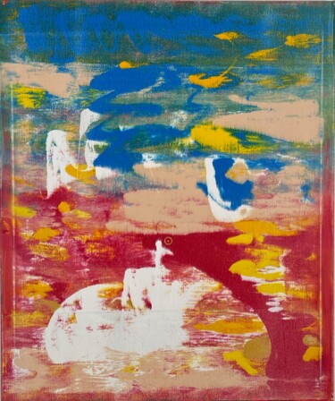 Pittura intitolato "Goldene Sonne 17" da Ilir Osmani (Art Brovina), Opera d'arte originale, Acrilico