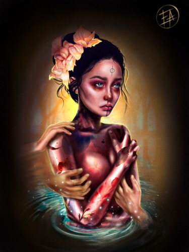 Геката Digital Arts titled "Геката" by Екатерина Акчурина, Original Art, Digital Painting