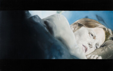 Malerei mit dem Titel "Movie files" von Illia Prunenko, Original-Kunstwerk, Öl
